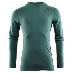 Aclima WarmWool Hood Sweater Man, North Atlantic / Jet Black