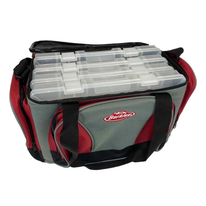 Berkley Betesväska Inkl 4 Askar, Grå/vinröd 4 Berkley Betesväska Inkl 4 Askar, Grå/vinröd - Afbeelding 2