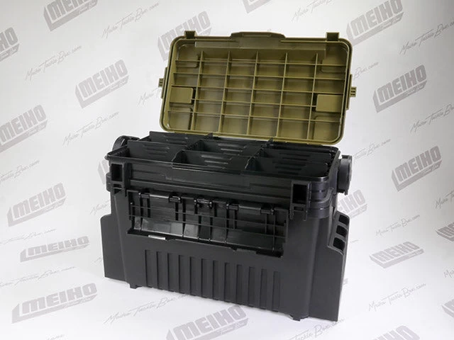 Meiho Versus Tacklebox 434x233x280mm - Green 4 Meiho Versus Tacklebox 434x233x280mm - Green - Afbeelding 2