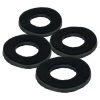 Fox Black Leather Washers (4pcs) -Vision Winkel CBB006 1