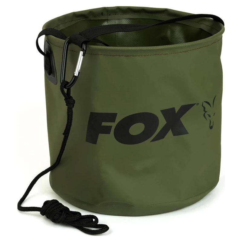 Fox Collapsable Large Water Bucket Inc Rope/Clip 3 Fox Collapsable Large Water Bucket Inc Rope/Clip