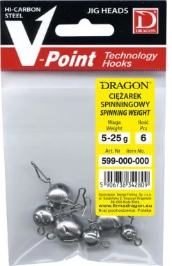 Dragon Flexihead 6-pak, Mix - 5-7,5-10-15-20-25 G