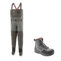 Simms Freestone Vadarset Med Freestone Skor Filt Gunmetal